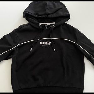 Brooklyn New York Crop Top Hoodie